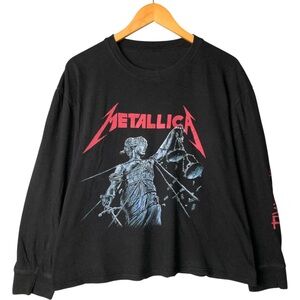 Metallica Black Graphic Long Sleeve Shirt